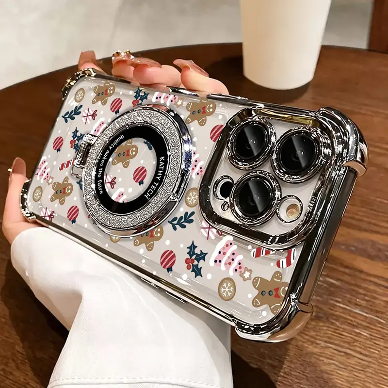 Cute Gingerbread Man Case for iPhone 18 Pro Max 17Air 16 Plus Galaxy ...