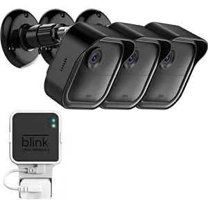 All-New Outdoor Camera Surveillance Mount, 3 Pack Weatherproof Protective Housing and 360 Degree Adjustable Mount For Outdoor 4th & 3rd Gen Cam,Black (Camera is Not Included)