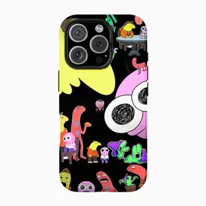 Smiling Friends Alan with Relaxed Grin & Casual Outfit Phone Case - High Quality TPU Plastic for Apple iPhone 17 16 15,14,13,12,Max, Plus, Mini - Waterproof Black