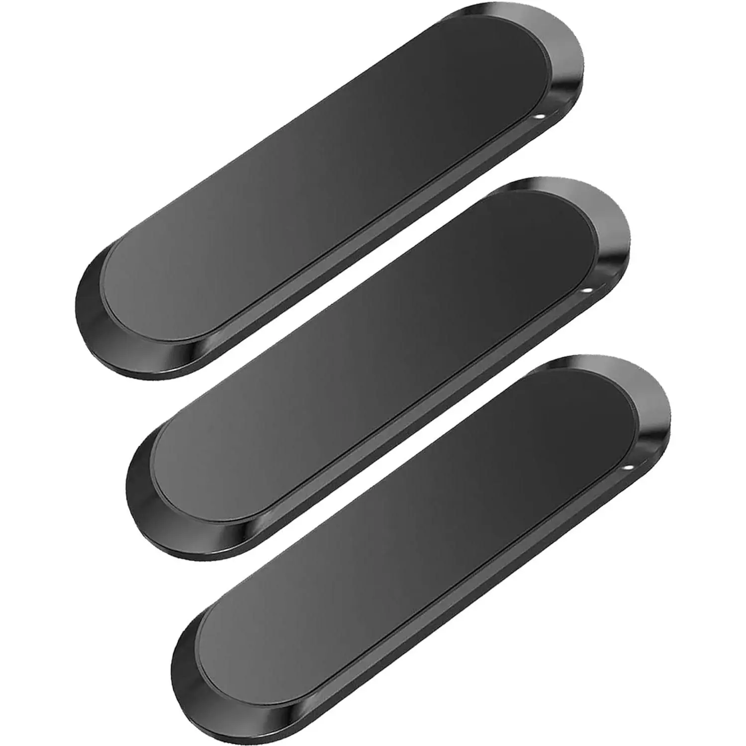 Flat  Phone Mounts 3 Pack. Black Cell Phone Holder for  Dashboard, Wall, . Universal Stick on iPad Wall  Mount Kit for Tablets, Smartphones.  Phone Mount for