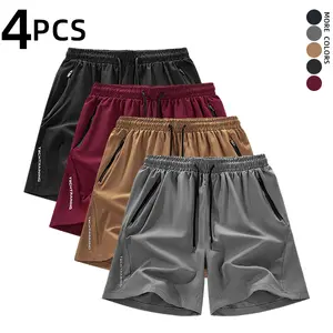 Men’s Quick-Dry Athletic Shorts, Lightweight Breathable Fabric with Elastic Waist and Zipper Pockets, Ideal for Gym Workouts, Running, and Casual Summer Outfits, Essential for Modern Mensfashion