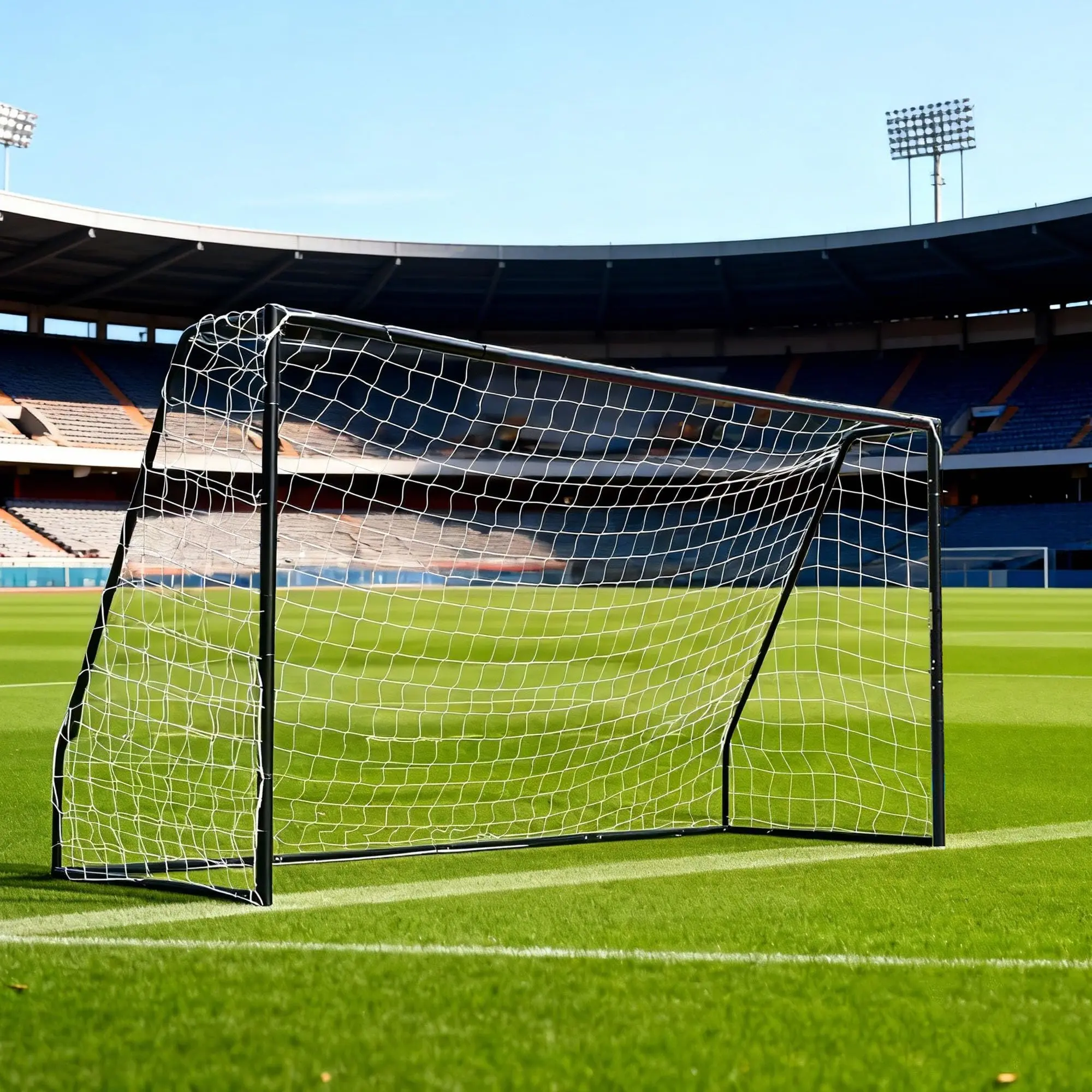 Heavy Duty Soccer Goal 12x6 FT Backyard Training, 1.97" Diameter Metal Frame Weather Resistant Powder Coated Galvanized Steel Net