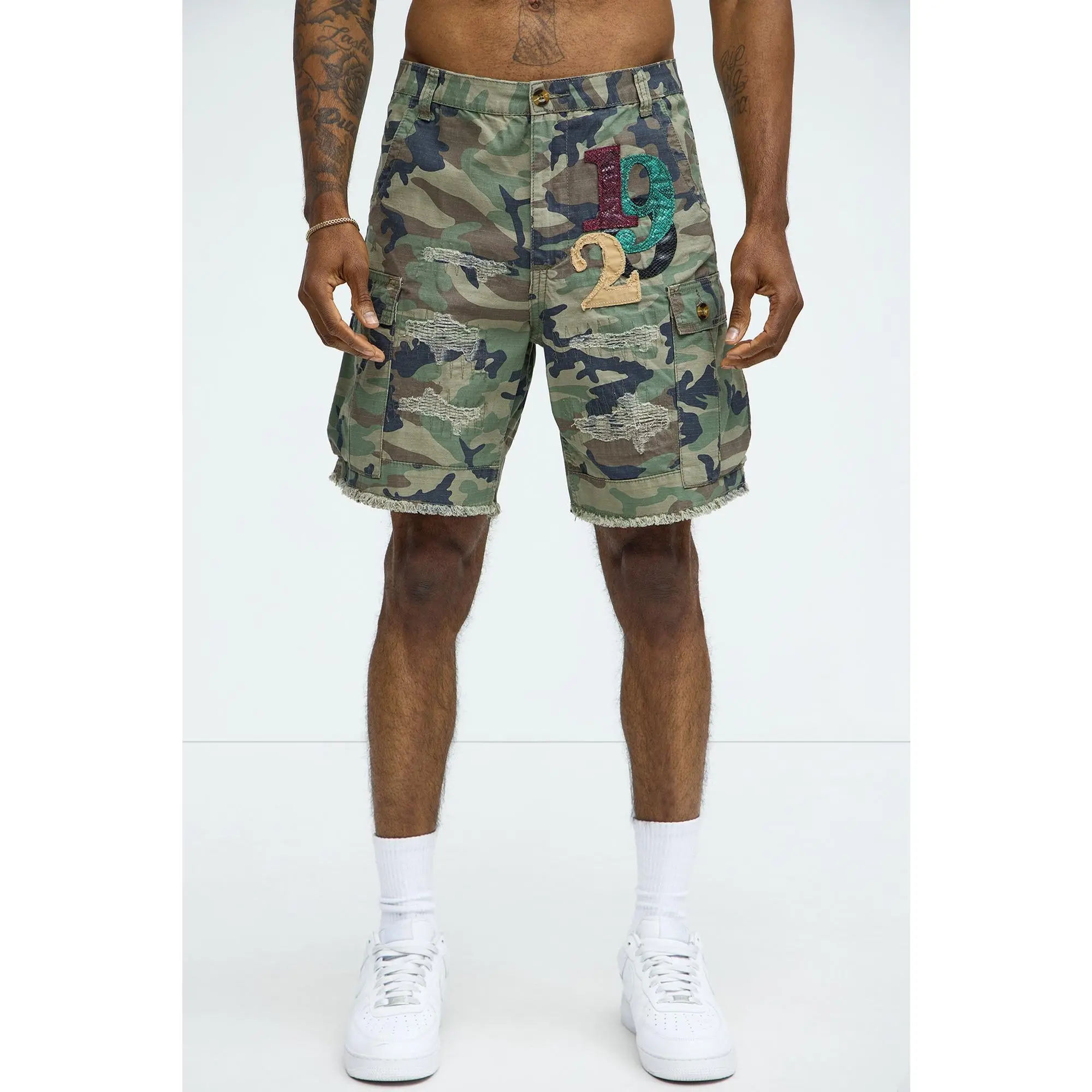 On Command Paint Splatter Camo Shorts - Camouflage On Command Paint Splatter Camo Shorts - Camouflage