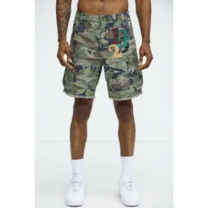 On Command Paint Splatter Camo Shorts - Camouflage