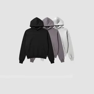 Unisex Cozy Pullover Blank Light Washed Hoodie, Long sleeves Sweatshirt Soft Material 400GMS hoodie casual wear heavyweight cotton