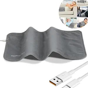 Electric Heating Pad , 55℃ Constant Temperature Heat Pad, Quickly Heated, 30x60cm Portable & Washable Electric Heating Pad USB Charging Blanket
