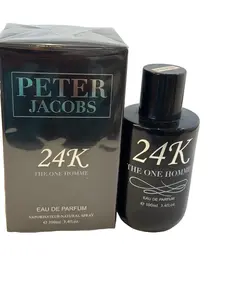 Peter Jacobs 24K THE ONE Homme 3.4 oz / 100 ML Eau de Parfum for Men Regular Edition Sealed Box