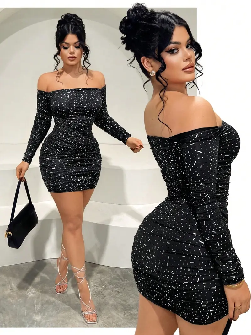 black sequin dress mini - TikTok Shop black sequin dress mini - TikTok Shop