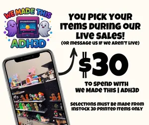 $30 We Made This ADHD Box of 3D Printed Items Customize During Live Sale Modern Selections Must Be Made From Instock Items Only