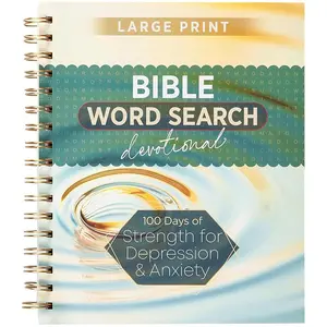 100 Days of Strength for Depression & Anxiety: Bible Word Search Devotional