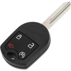 Key Shell Case Keyless Entry Remote Key Fob Replacement Case for Ford Edge 2011-2015 for Ford Eplorer 2011-2015 4 Buttons CWTWB1U793