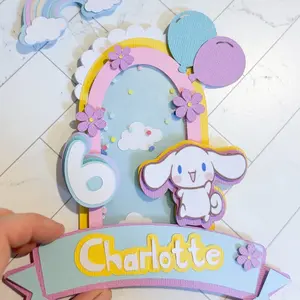 Customizable Cinnamon Roll Cake Topper and shaker - Perfect for Any Occasion