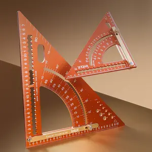 Imbot Carpenter's Triangle Ruler Adjustable Stainless Steel for Woodworking and Carpentry Durable and Easy to Use Not Easily Damaged Heavy Duty