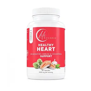 LILI ROSARIO OMEGA 3 COMPLEX | HEART SUPPORT FORMULA | 1500 MG | 90 CAPSULES