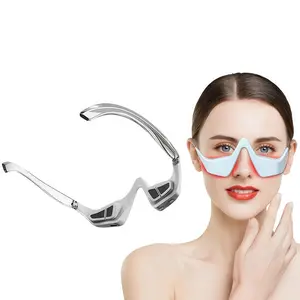 Mini red light eye massager, eye phototherapy beauty vibrating glasses, women's office eye care beauty device, Christmas gift