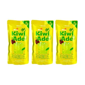 DELAFFE Korean Kiwi Sparkling Drink 340ml - 3 Pack, Refreshing Sweet & Sour, Convenience Store Favorite