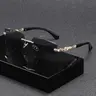Men's Square Glasses, Classic Fashion Glasses, Casual Fashionable Rimless Glasses for Everyday Use, Fashion Accessories for Outdoor Activities, Stylish Trendy High Quality Eyewear, Fashion Accessory Eyewear