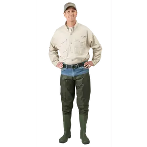 Caddis Mens Green PVC Hip Boots