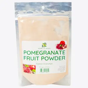 Herb To Body Pomegranate Fruit Powder | Punica Granatum | Wildcrafted | 4oz Beverage Drink