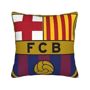 1 piece Barcelona Fc throw pillow cover Winter Holiday Farmhouse Home Deco Pillowcases Soft Durable and Machine Washable Cores Not Included Home Textile