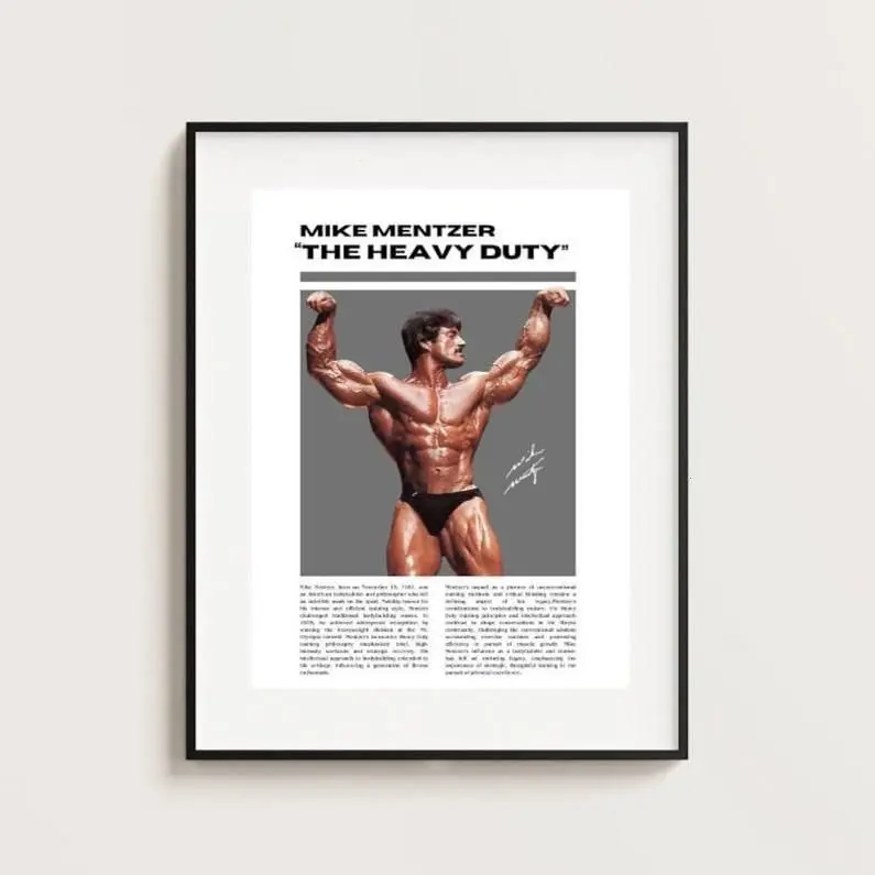 [Up to 65% Off][Free Shipping][No Frame] Mike Mentzer Bodybuilding Paper Poster, Premium High-Quality Matt Inks Graphic Wall Print, Custom Sizes, Kid Room Wall Display Home Decor Supply