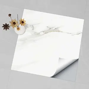 Marble Pattern Self Adhesive Floor Sticker, Tile Sticker, 1 Box Waterproof Floor Sticker, Decorative Sticker for Home Kitchen & Bathroom, Ornaments