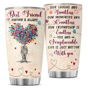 Tumbler 20 Oz With Lid And Straw, Best Friend Friendship, Best Friend Gifts, For Women Tumblers