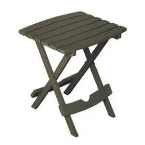 212 MAIN Quick Fold Side Table, Earth Brown, Foldable, Portable, Outdoor Patio Furniture, Space Saver, Portable Folding Table, Foldable Table