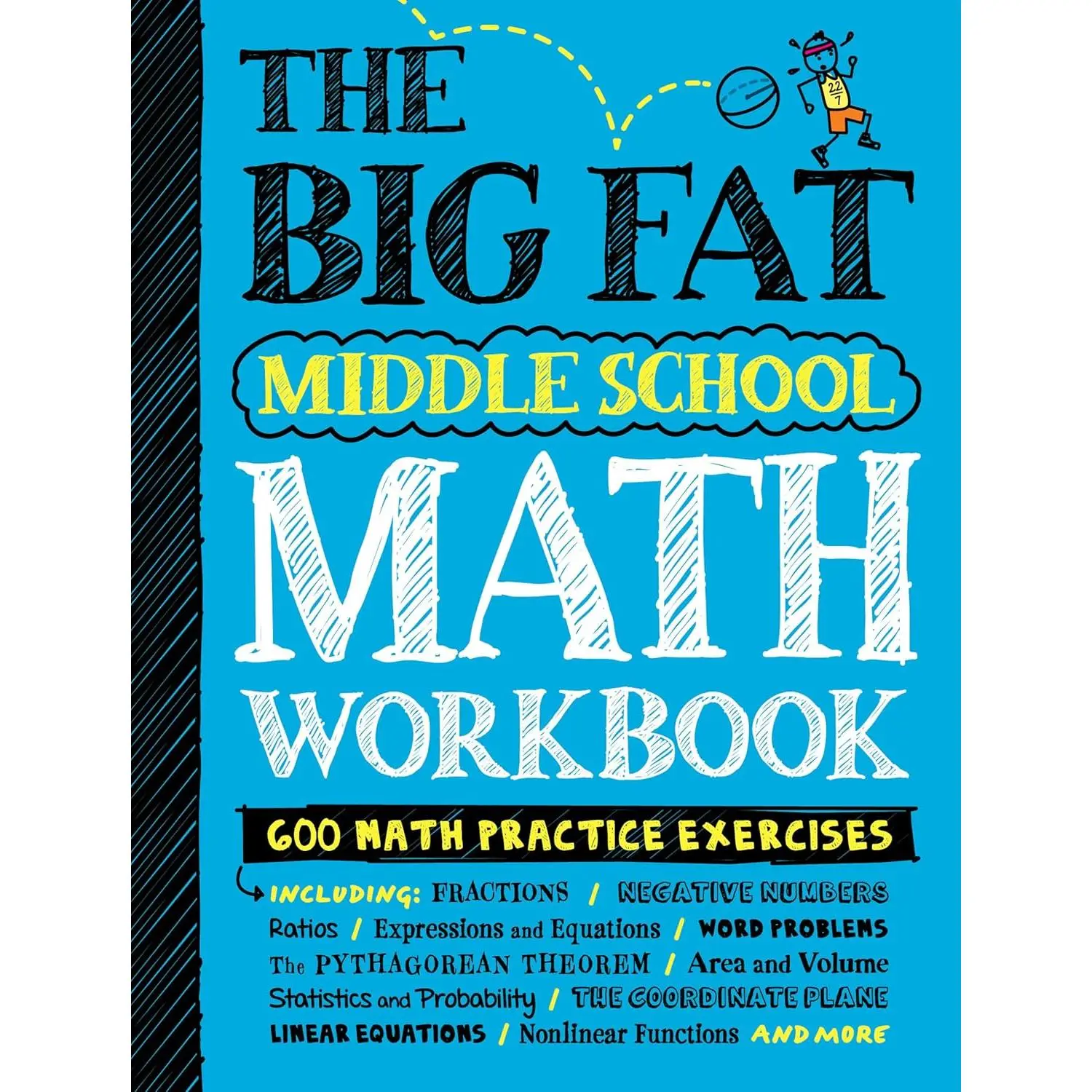 The Big  Middle School Math Workbook: 600 Math Practice Exercises (Big  Notebooks) - Paperback