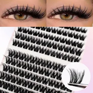 144 Cluster Lash Clusters Fluffy Dense Style, Solid Form Eyelashes, Individual Lashes Cluster, Ca Prop 65 Compliant, No Ca Prop 65 Re Listed, Perfect for Makeup, Eyelash Clusters Extensions