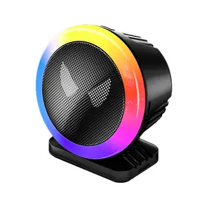 Sound Reactive RGB LED Ambient Light Strip with Music Sensor, Compact Audio Pickup Lighting Bar for Cars, Desktops, Stereo Systems & DJ Booths, Built-in Fragrance Pad with Classic Cologne, Fresh Ocean Scent