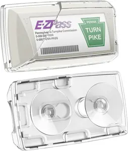 EZ Pass Holder for Windshield, Toll Pass Transponder Holder with Super  Suction Cups for , Non-Slip   Protection Cover Compatible for EZ Pass Mini/iPass