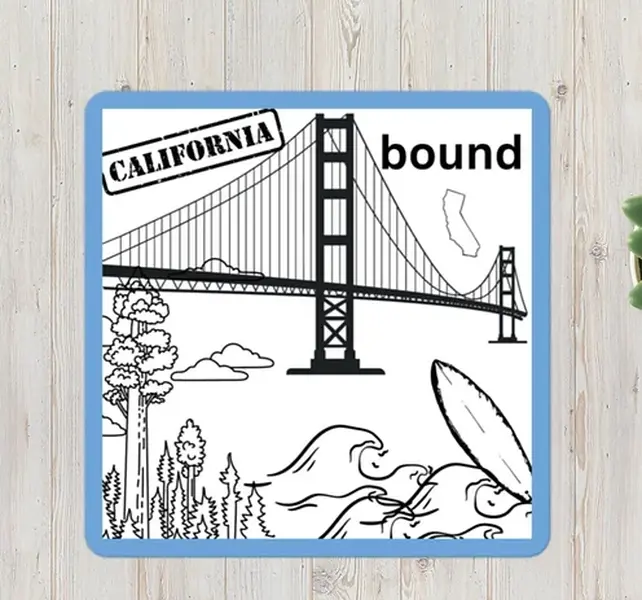 Cities-california Sticker