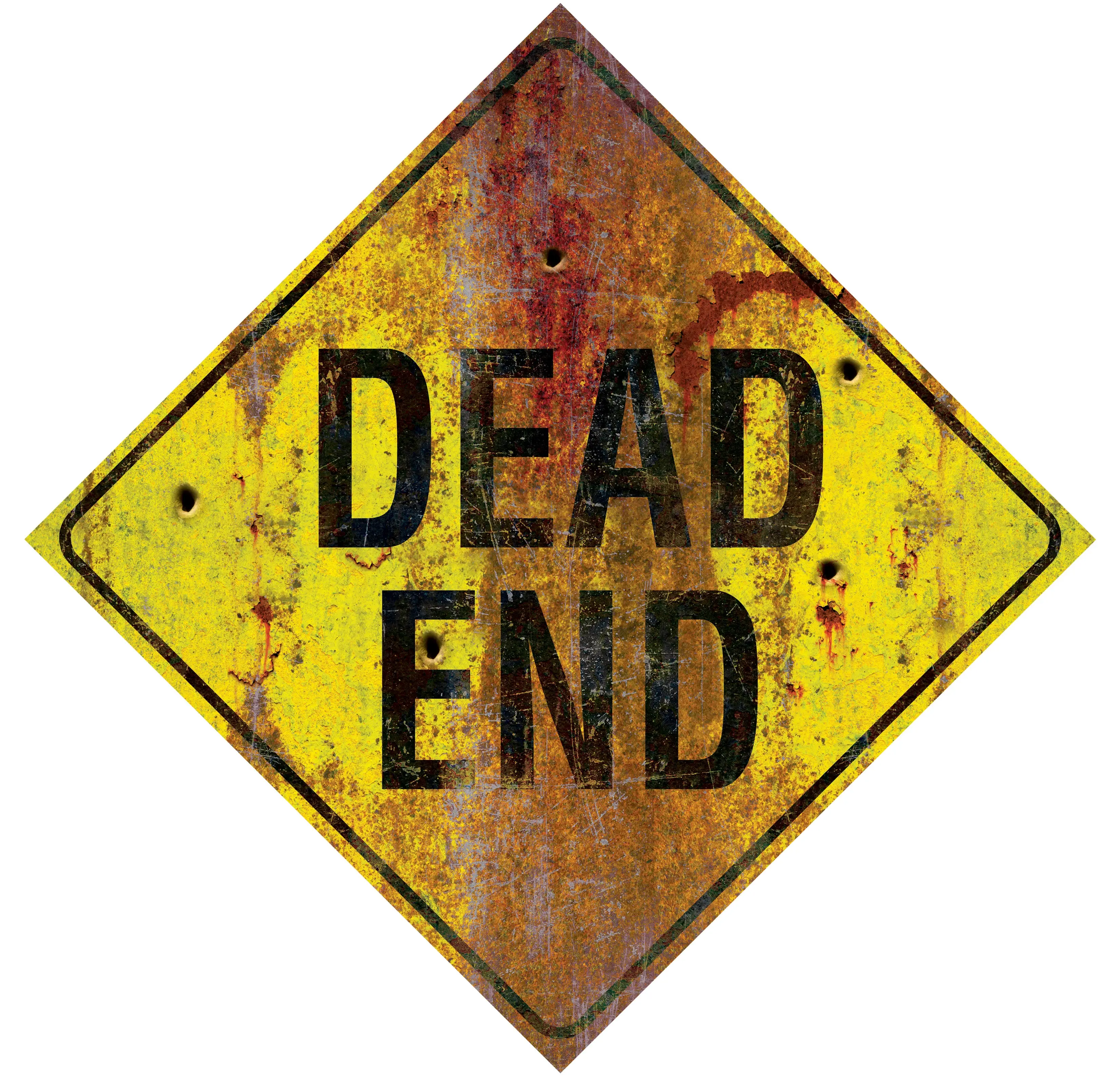 DEAD END METAL SIGN
