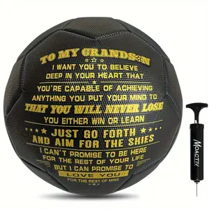 A special soccer ball to show your grandson how much you love them - the perfect Christmas gift for grandson International standard size (with a pump)