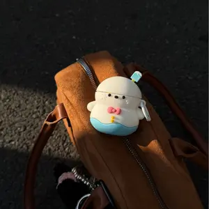 1 Snowman Earphone Case,Cute wireless Bluetooth earphone case, drop resistant, durable and stylish accessory, suitable for AirPods pro3/1/2/3/4/pro/pro2(Different models may have different shapes)