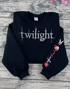 Retro Twilight Inspired Embroidered Sweatshirt, Twilight Saga Hoodie, Bookish Shirt, Gift for Her