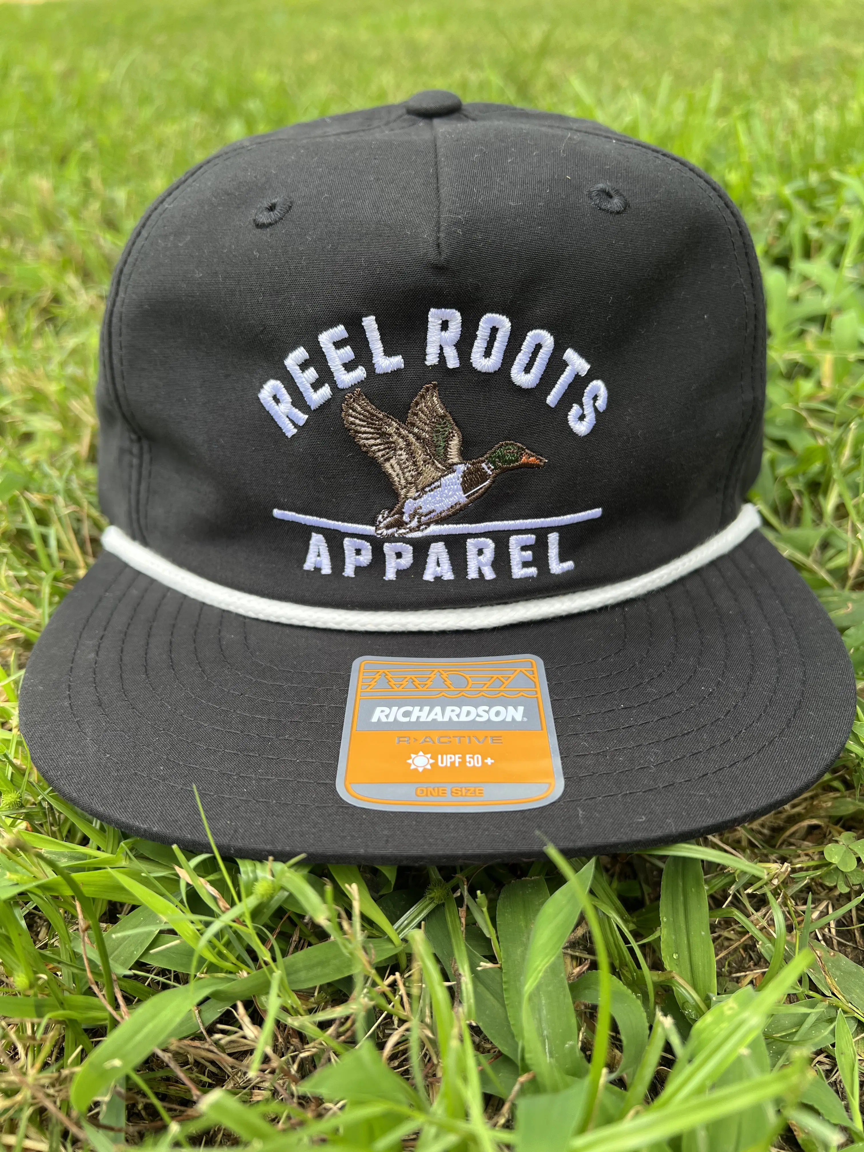 Unisex Reel Roots Apparel Performance Rope Hat - Mallard Drake Edition, Premium Stylish High Crown Outdoor Sports Snap Back, Adjustable Snap, All Seasons, 1 Size, Premium Hat
