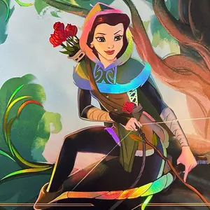 Belle -Foiled Matified Playmat- Hidden Archer Lorcana Exclusive Limited Edition