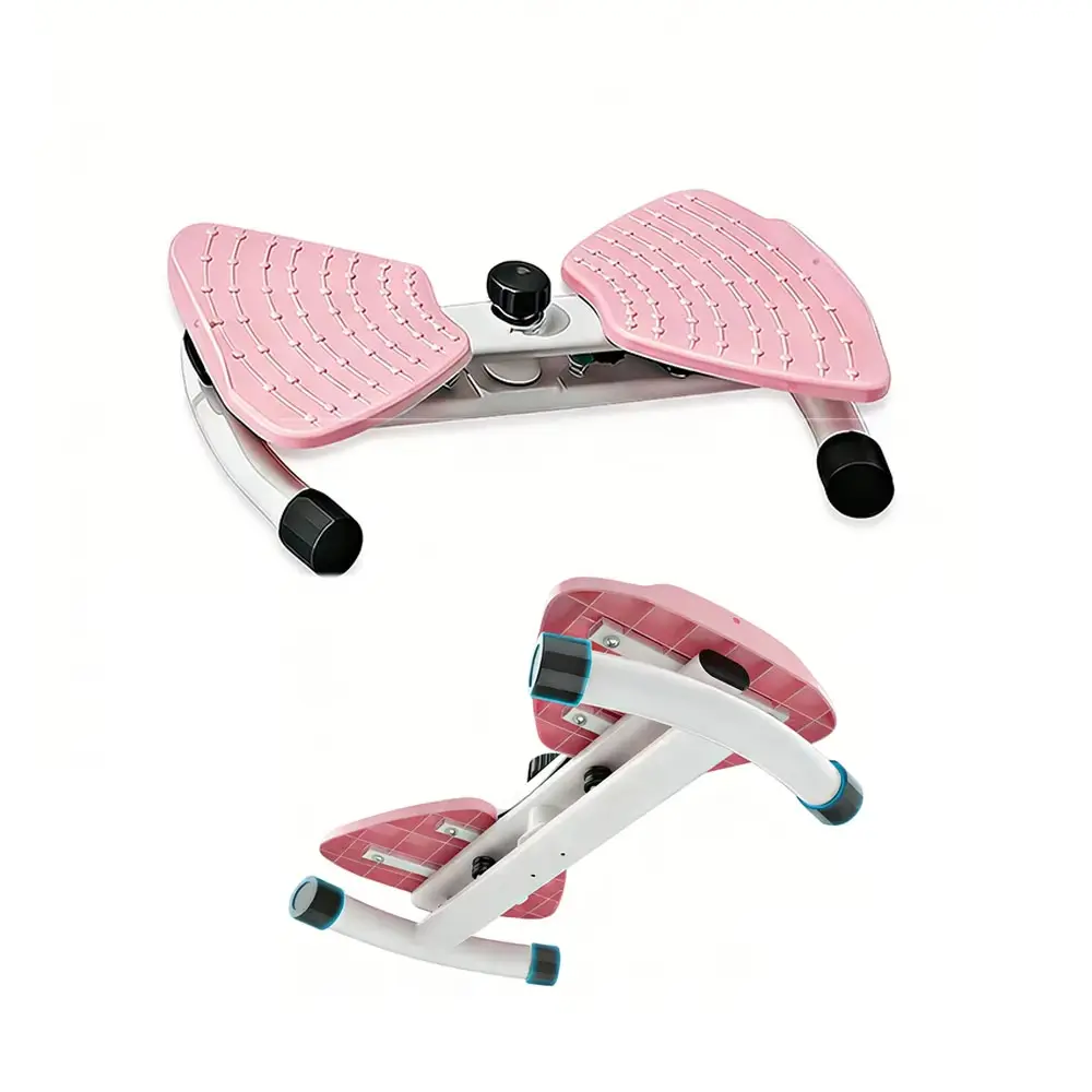 Workout Equipment for Home Workout, Steel Frame Waist Twist Balance Board with Silent Rotation, Compact Exercise Machine with Detachable Resistance Ropes and Non-Slip Massage Pedals, Multifunctional Fitness Tool, Unisex