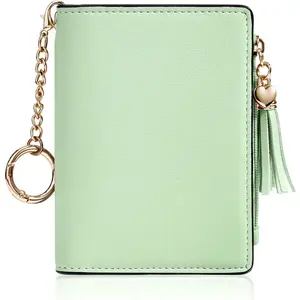 Small Wallets for Women, Stylish Womens Wallet with ID Window, Zippered  Pocket and Tassel. Cute RFID Wallet for Women, ideal for Teen Girls, Commuters, and Women for Daily Use
