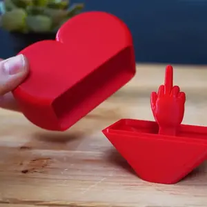 Funny Prank Gift Middle Finger Surprise Gift Box Adult Christmas Box Funny Gesture Creative Gifts Office Home Desk Decoration