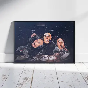 Wonder Junkiez The UFC Announcer Crew Reaction Joe Rogan Poster Funny Wall Art Home Decor Matte Print Room Ornaments Artistic Photo