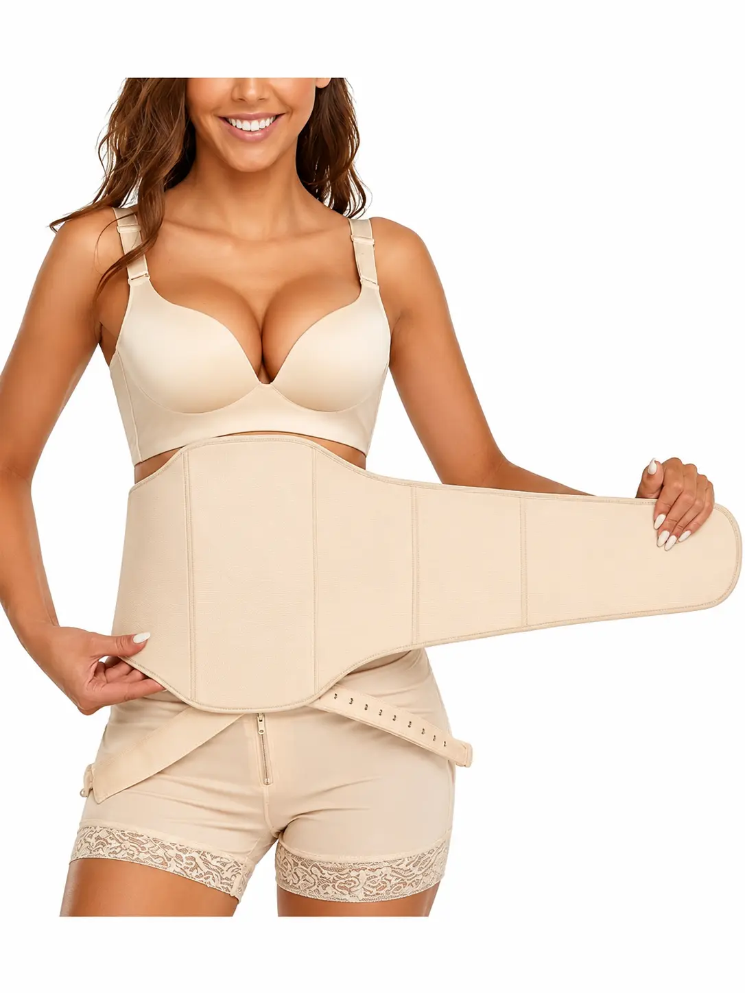 Women's Small Lipo Foam 360 Adjustable Abdominal Support Wrap Belt Soft Everyday Waist Wrap.
