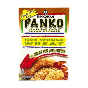 Kikkoman 100% Whole Wheat Panko Breadcrumbs 227g - Crispy Japanese Style for Frying & Baking Kikkoman 100% Whole Wheat Panko Breadcrumbs 227g - Crispy Japanese Style for Frying & Baking