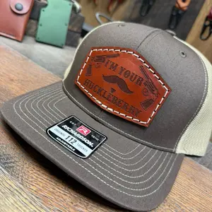 I'm Your Huckleberry, Say When, Tombstone, Doc Holiday, Grandpa Hat, Gun Hat, America, USA, Leather Patch Hat, Gift, His Her, Dad hat, Huckleberry Hat, Trucker hat