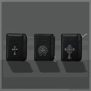Men's stylish designer short wallet, made of genuine leather, a beautifully crafted card holderwallet