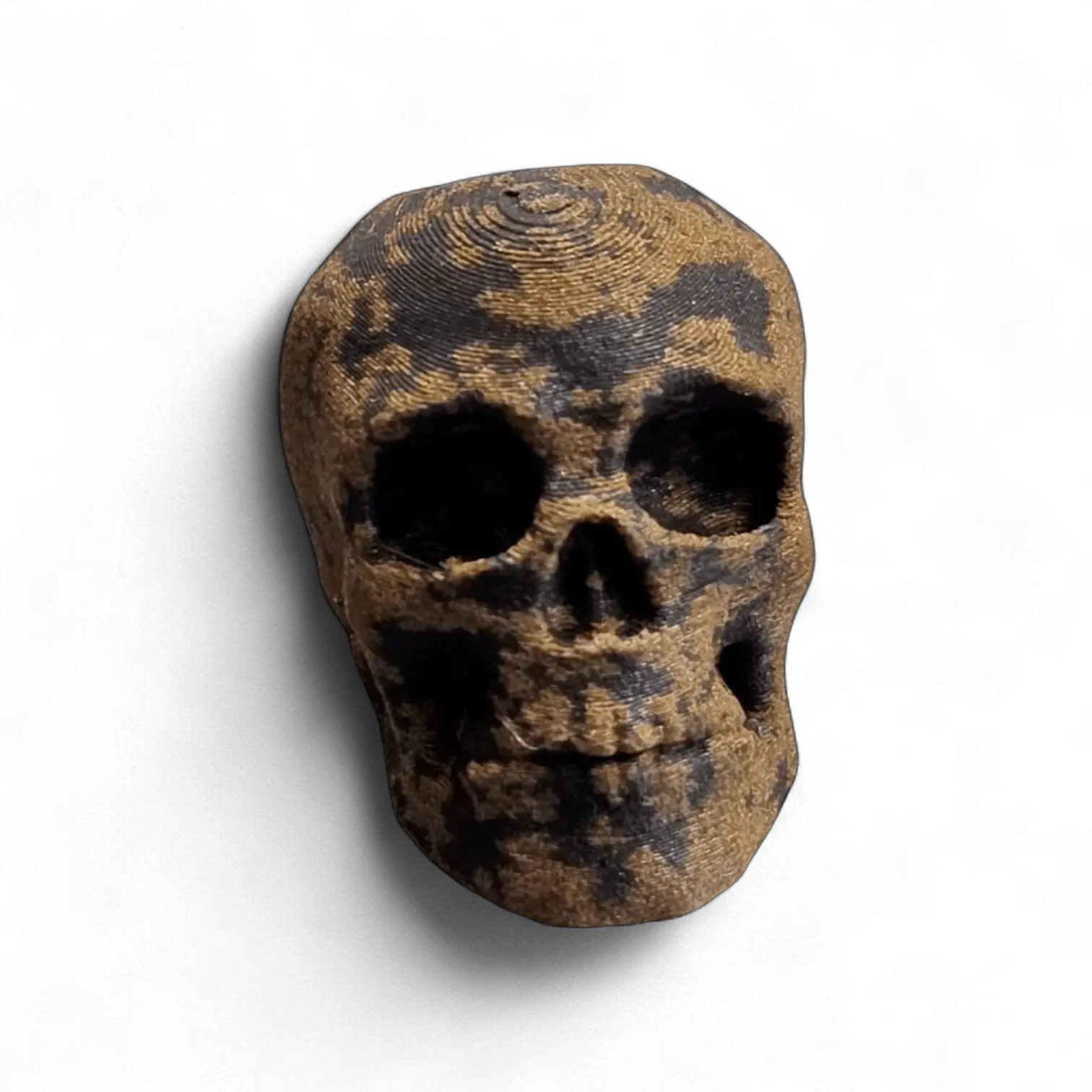 Patina Skull Bead – Partial Rust EDC Lanyard Bead