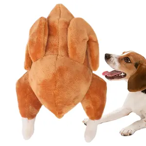 YoFellas Thanksgiving Interactive Turkey Plush Dog Toy with Squeaker | Soft and Durable | Ideal for Small, Medium Breeds Daily Playtime