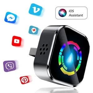 2026 Wireless CarPlay Adapter for iPhone/Android, Fast & Stable 5G WiFi  BT 5.0, No-Latency Plug & Play CarPlay Dongle, Supports OEM Steering Wheel Control & Touch Screen, Easy Pairing USB Adapter, Wirefree Carplay Adapter